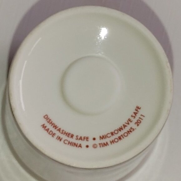 Tim Hortons Bake Shop Travel Mug 2011 HTF Ceramic Desk Top Mug WITH LID - Picture 6 of 7